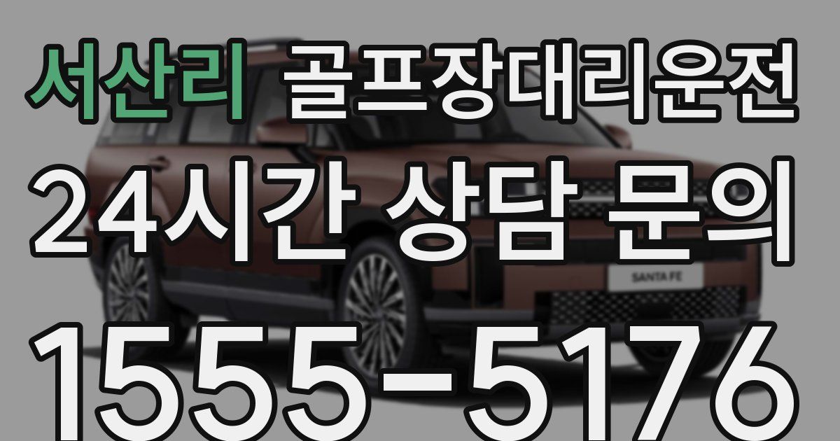 골프장대리운전 서비스