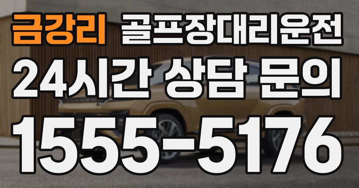 골프장대리운전 서비스