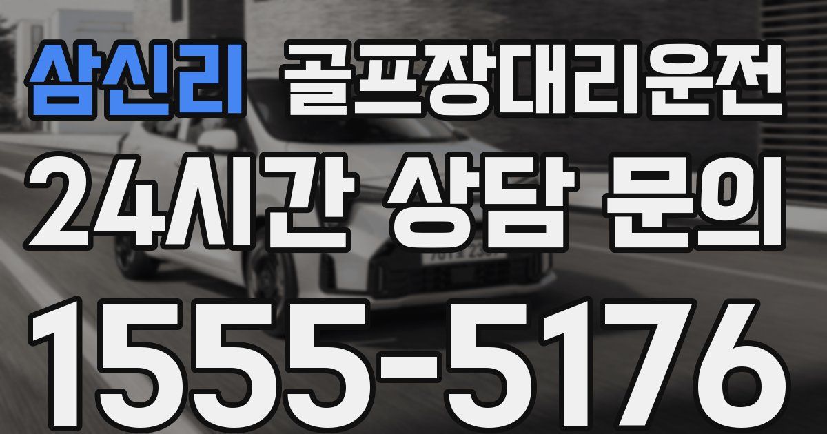 골프장대리운전 서비스