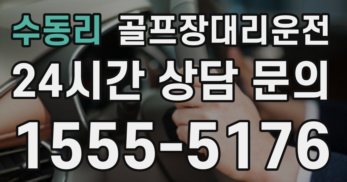 골프장대리운전 서비스