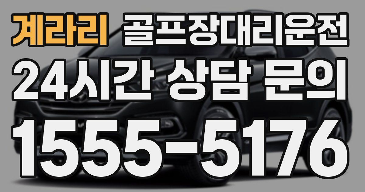 골프장대리운전 서비스