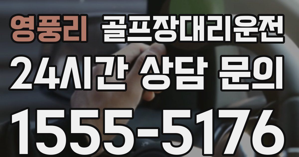 골프장대리운전 서비스