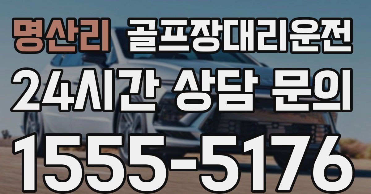 골프장대리운전 서비스