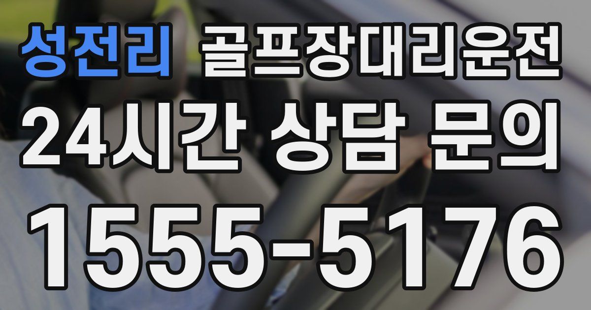 골프장대리운전 서비스