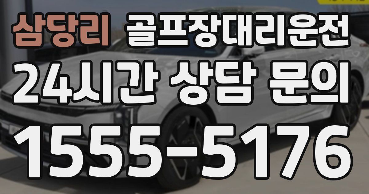 골프장대리운전 서비스