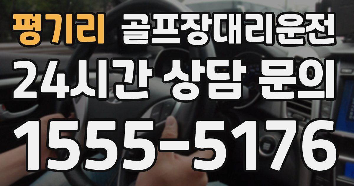 골프장대리운전 서비스
