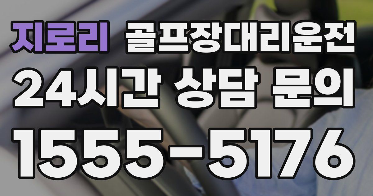 골프장대리운전 서비스