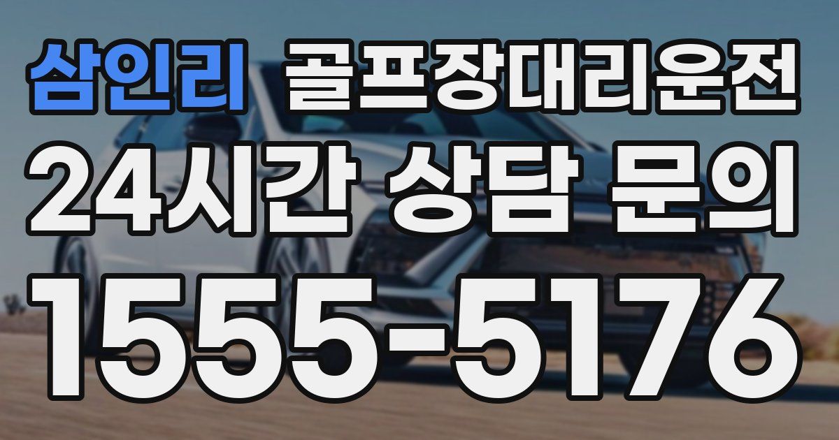 골프장대리운전 서비스