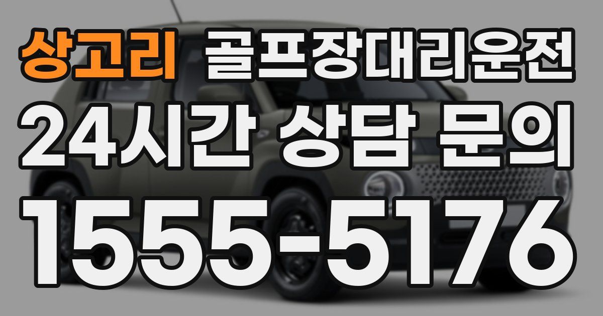 골프장대리운전 서비스