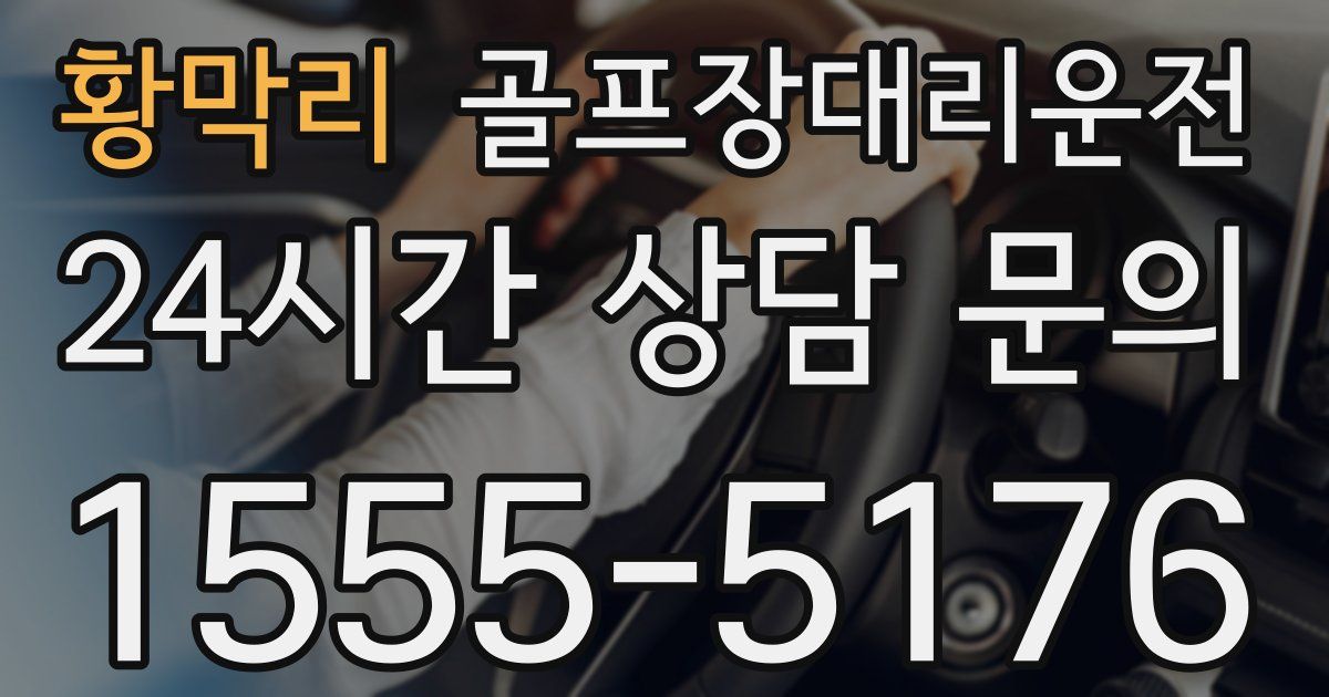 골프장대리운전 서비스