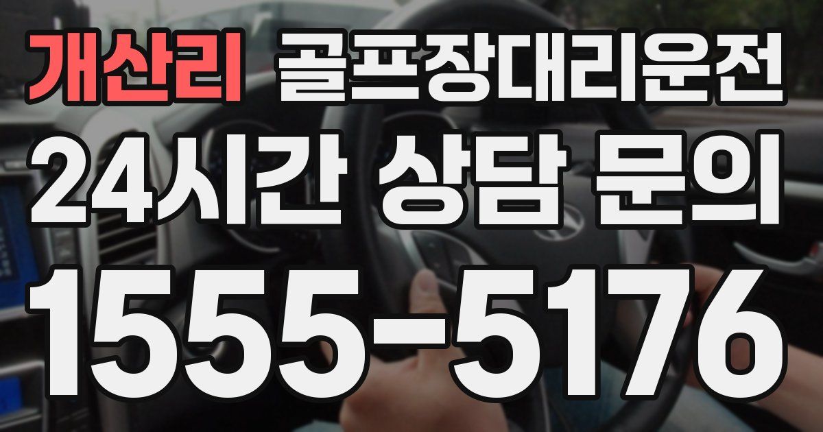 골프장대리운전 서비스