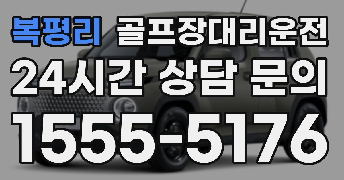 골프장대리운전 서비스