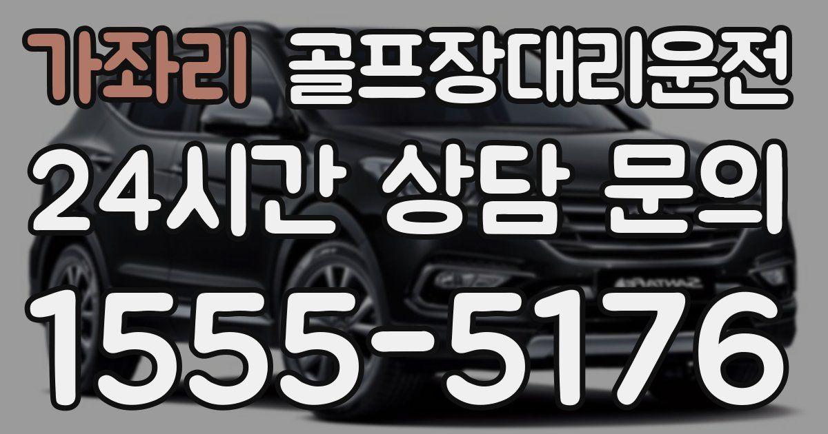 골프장대리운전 서비스
