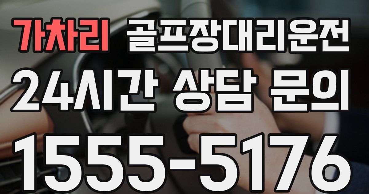 골프장대리운전 서비스