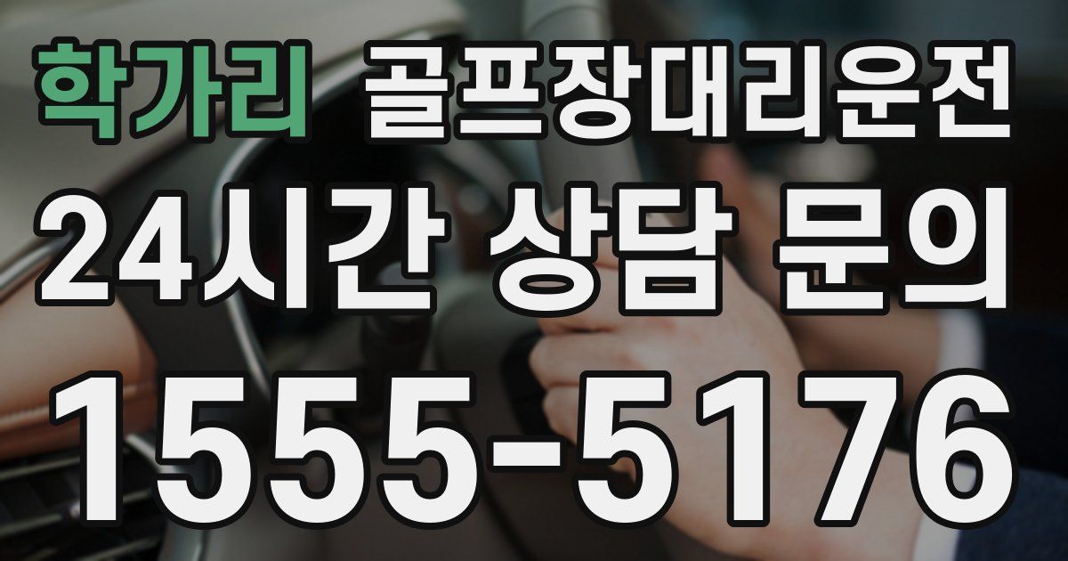 골프장대리운전 서비스