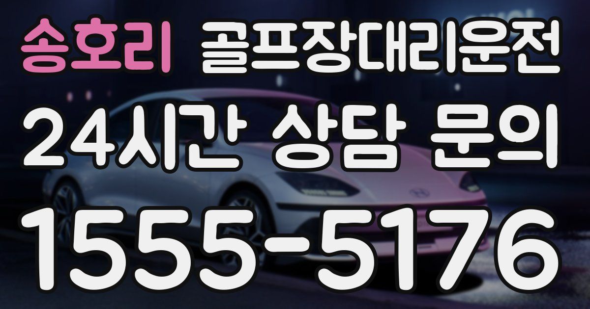 골프장대리운전 서비스