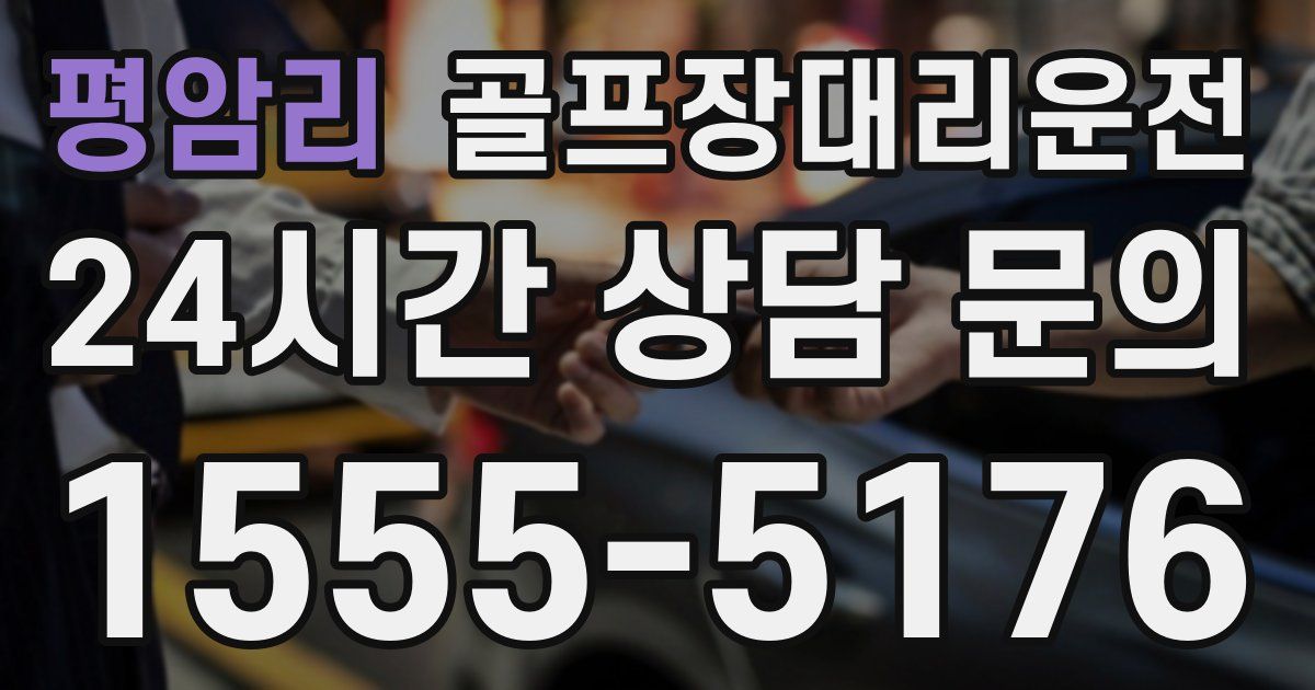 골프장대리운전 서비스