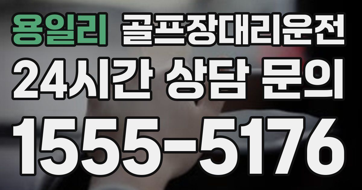 골프장대리운전 서비스