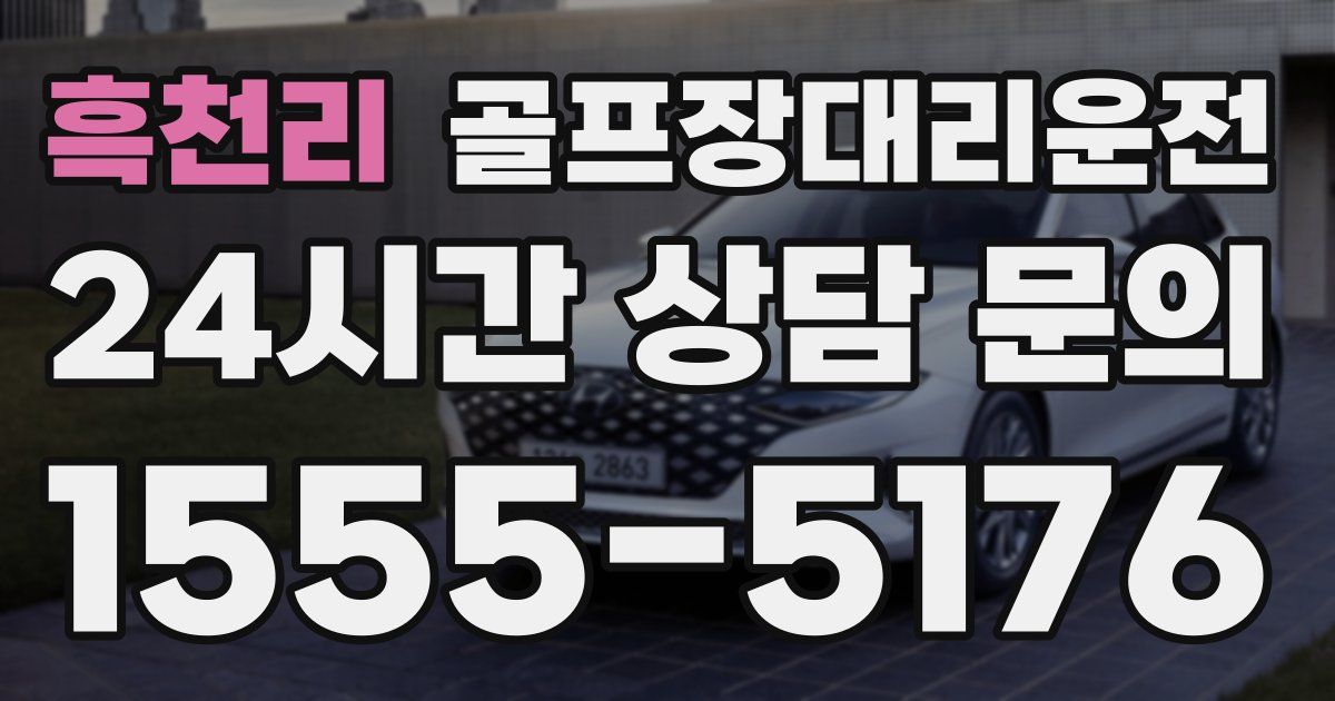 골프장대리운전 서비스