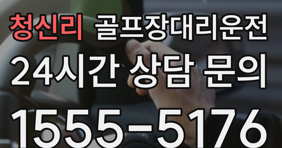 골프장대리운전 서비스