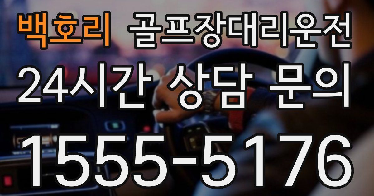 골프장대리운전 서비스