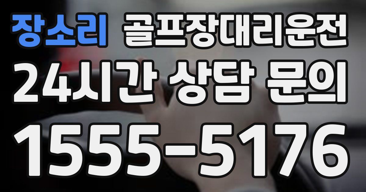 골프장대리운전 서비스