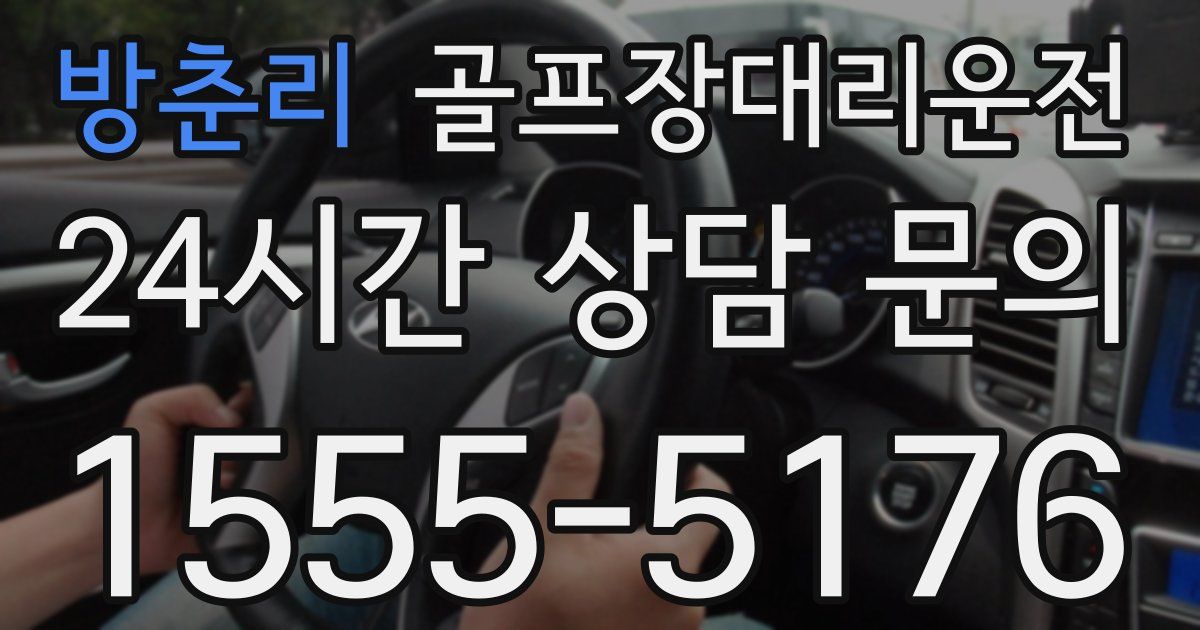 골프장대리운전 서비스