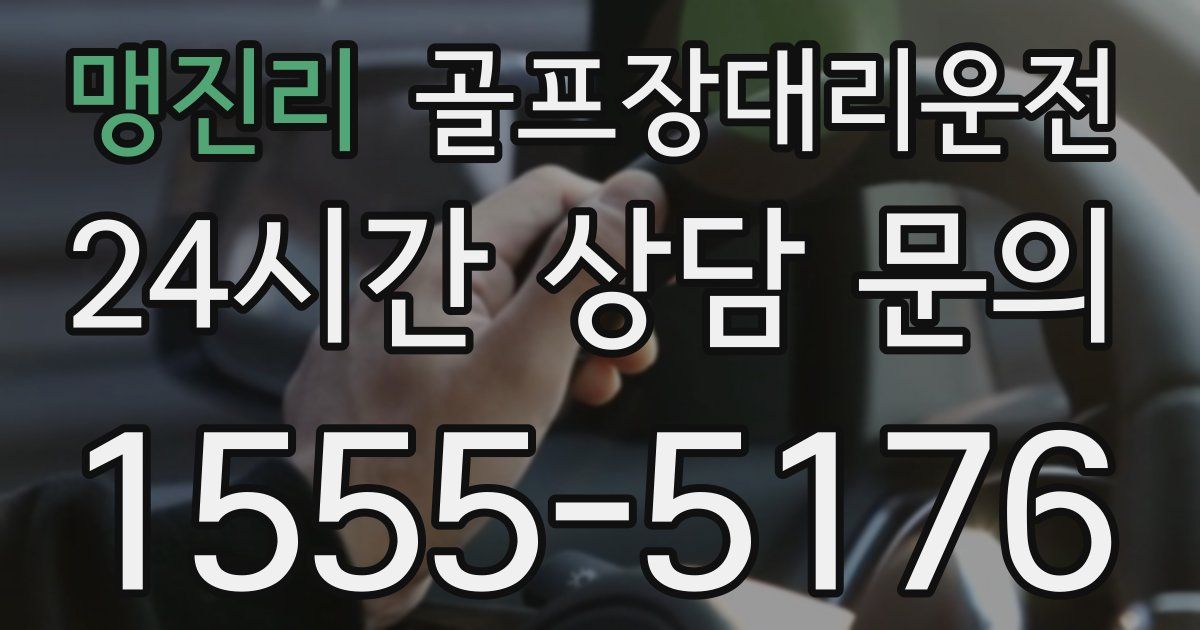 골프장대리운전 서비스