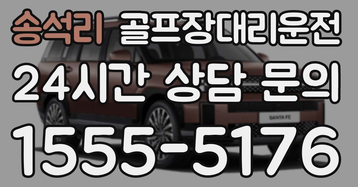 골프장대리운전 서비스
