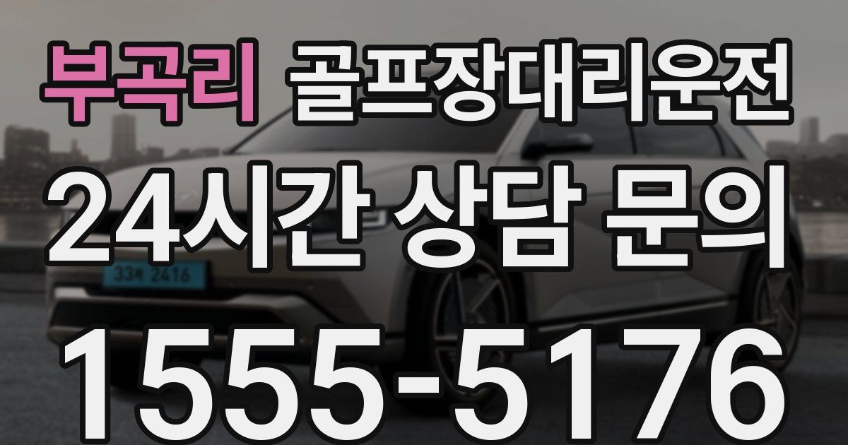 골프장대리운전 서비스