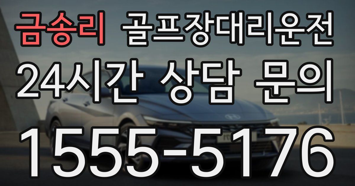 골프장대리운전 서비스