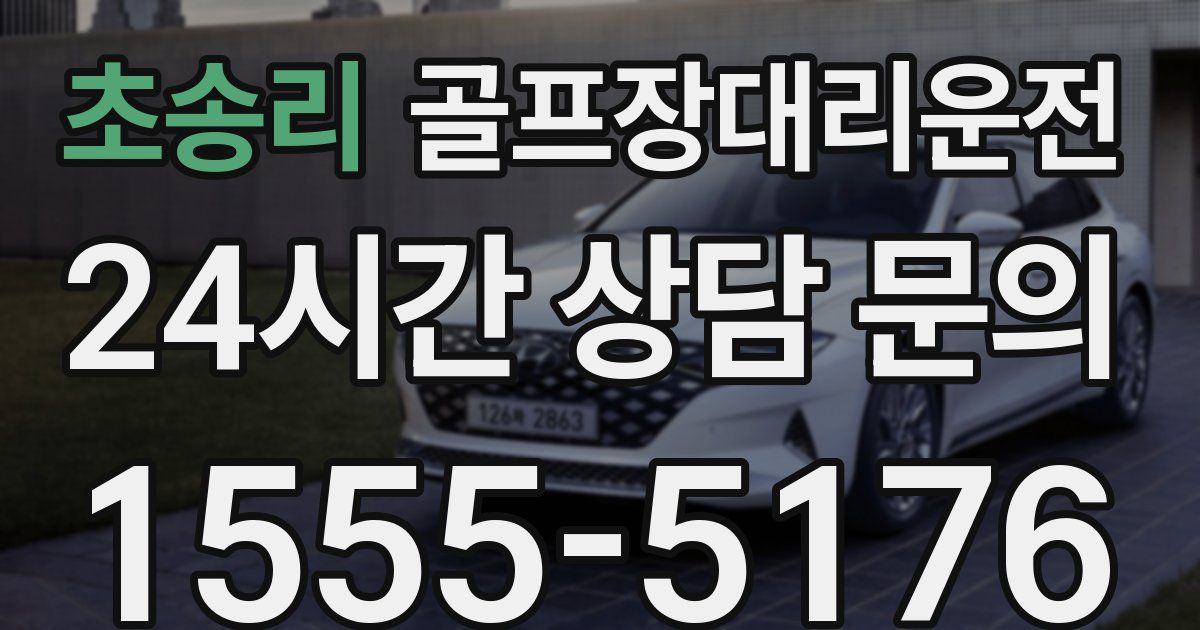 골프장대리운전 서비스