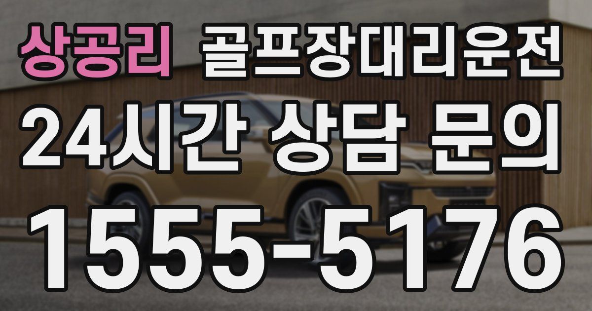 골프장대리운전 서비스
