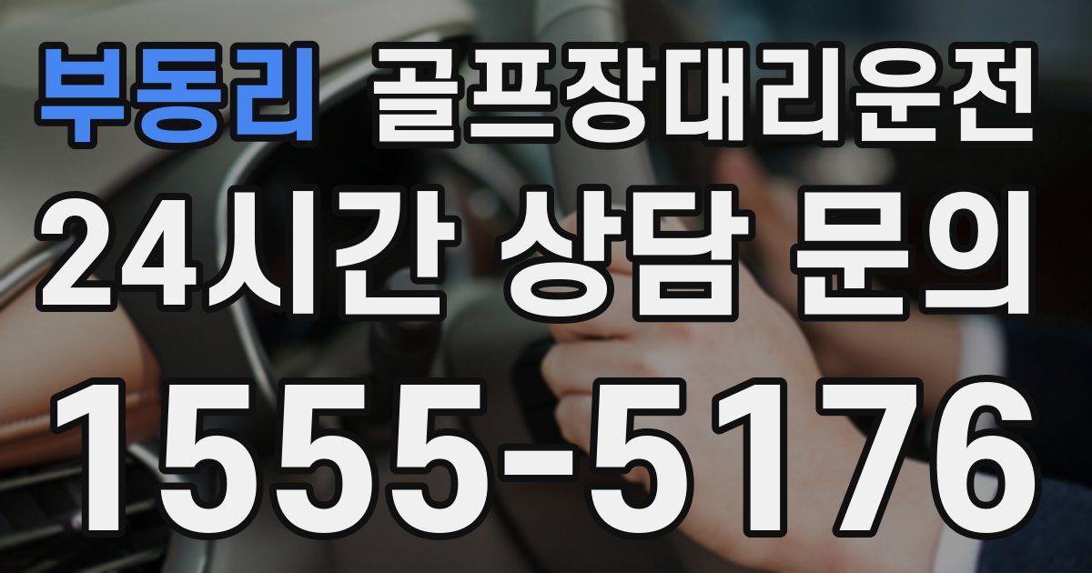 골프장대리운전 서비스