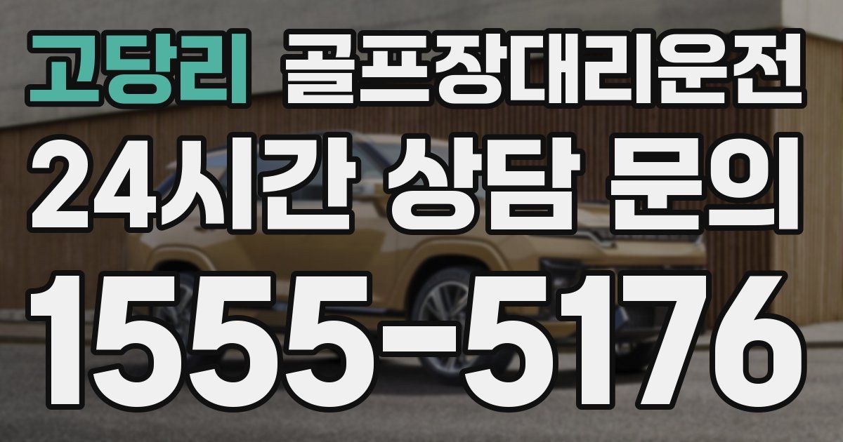 골프장대리운전 서비스