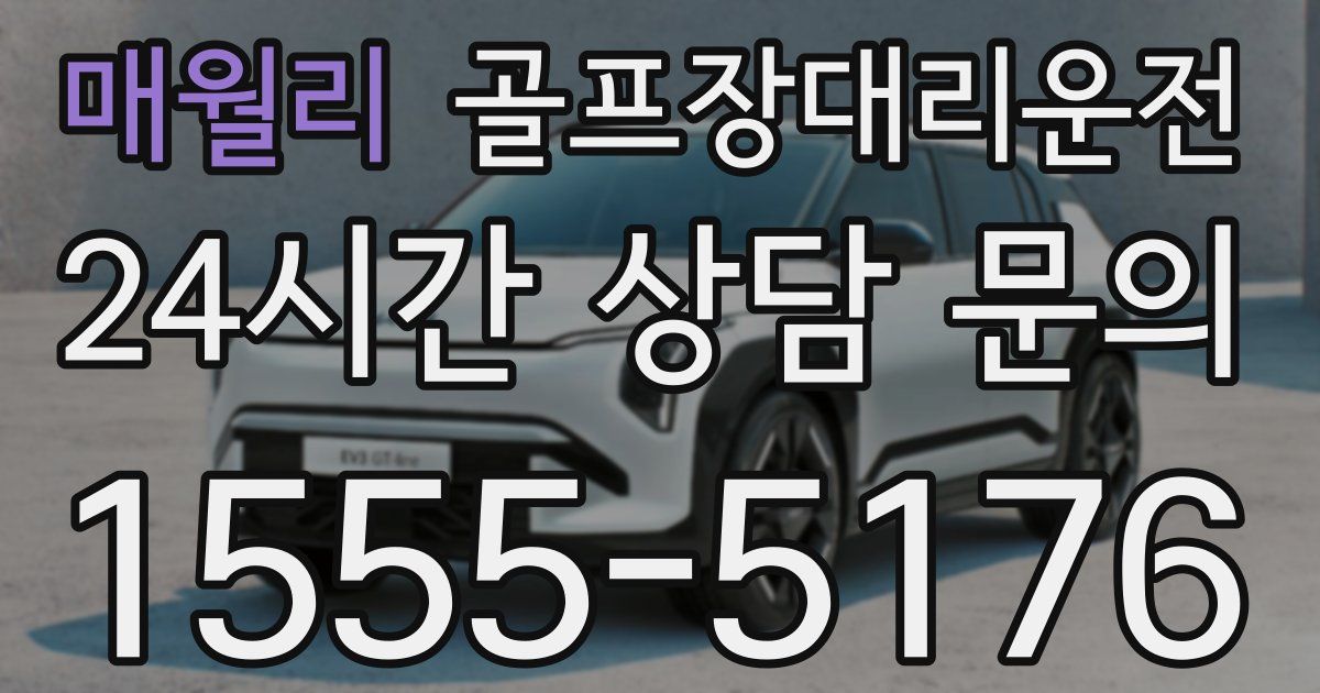 골프장대리운전 서비스