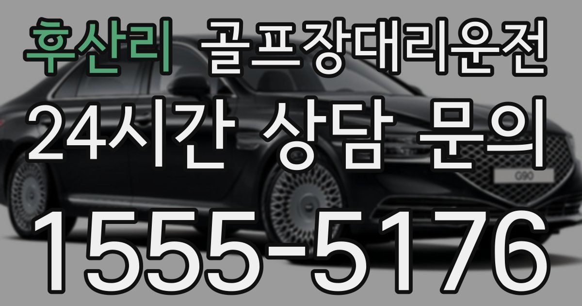 골프장대리운전 서비스