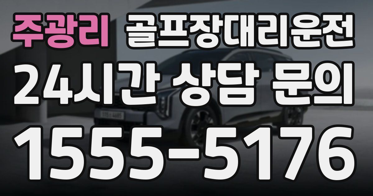 골프장대리운전 서비스