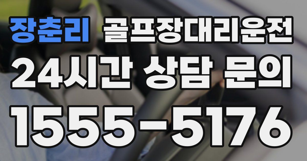 골프장대리운전 서비스