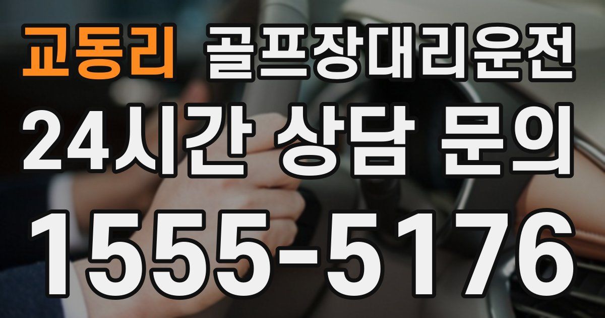 골프장대리운전 서비스