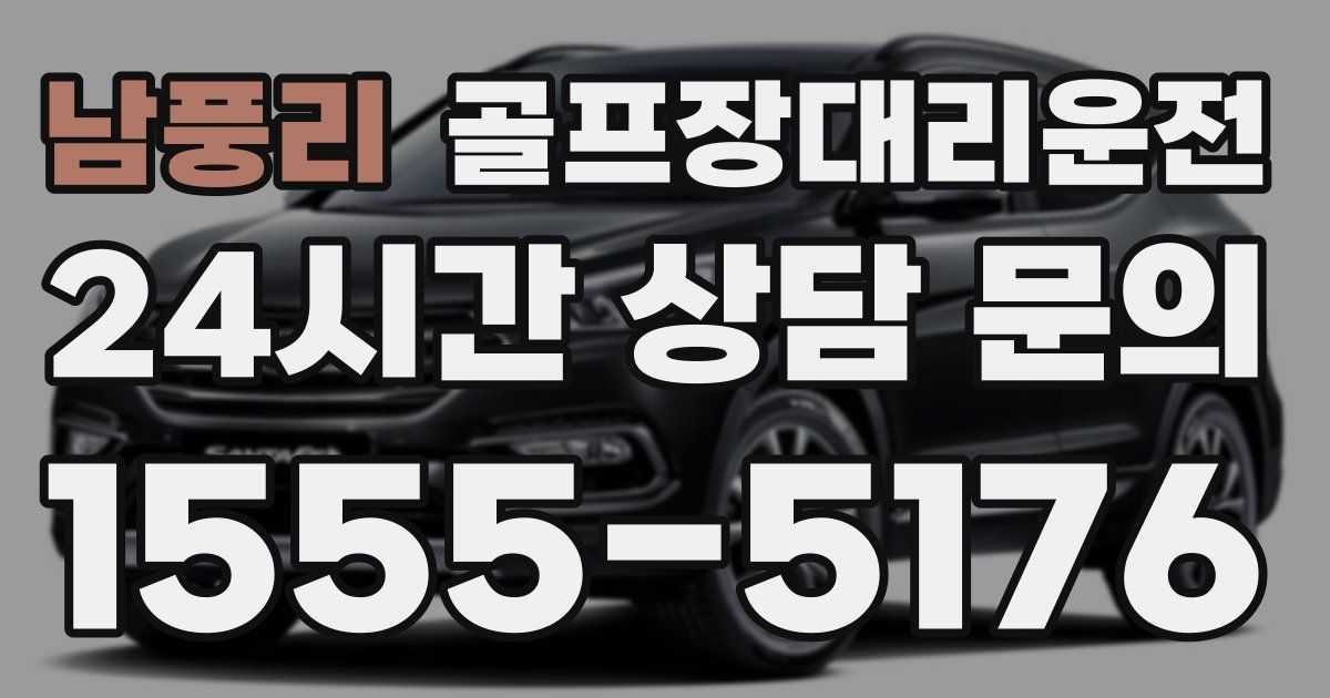 골프장대리운전 서비스