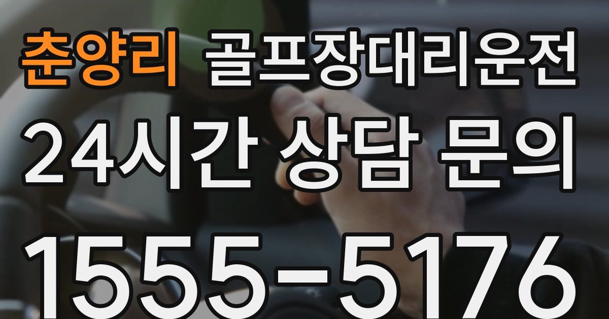 골프장대리운전 서비스