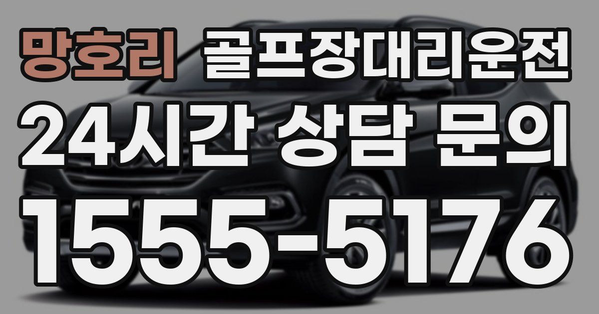 골프장대리운전 서비스
