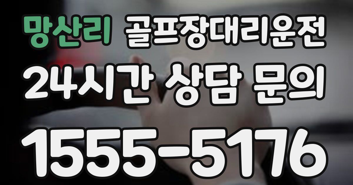 골프장대리운전 서비스