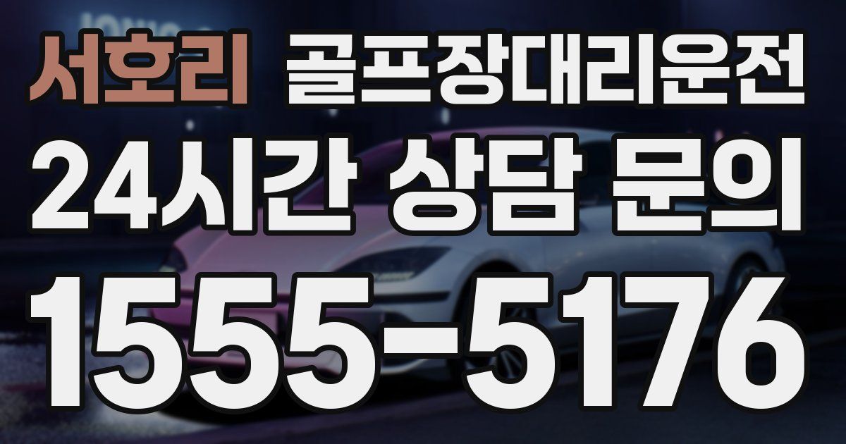 골프장대리운전 서비스