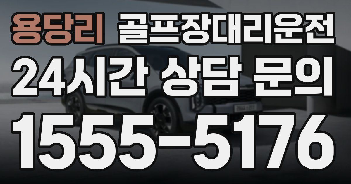 골프장대리운전 서비스