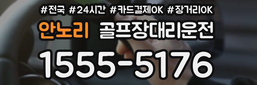 안노리 골프장대리운전