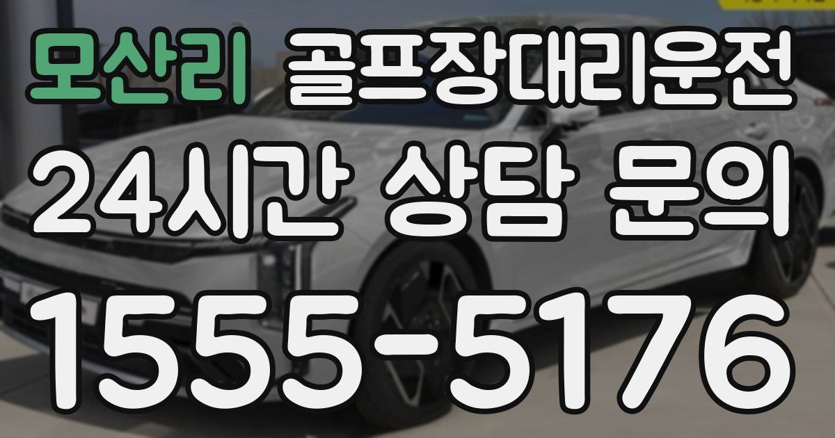 골프장대리운전 서비스