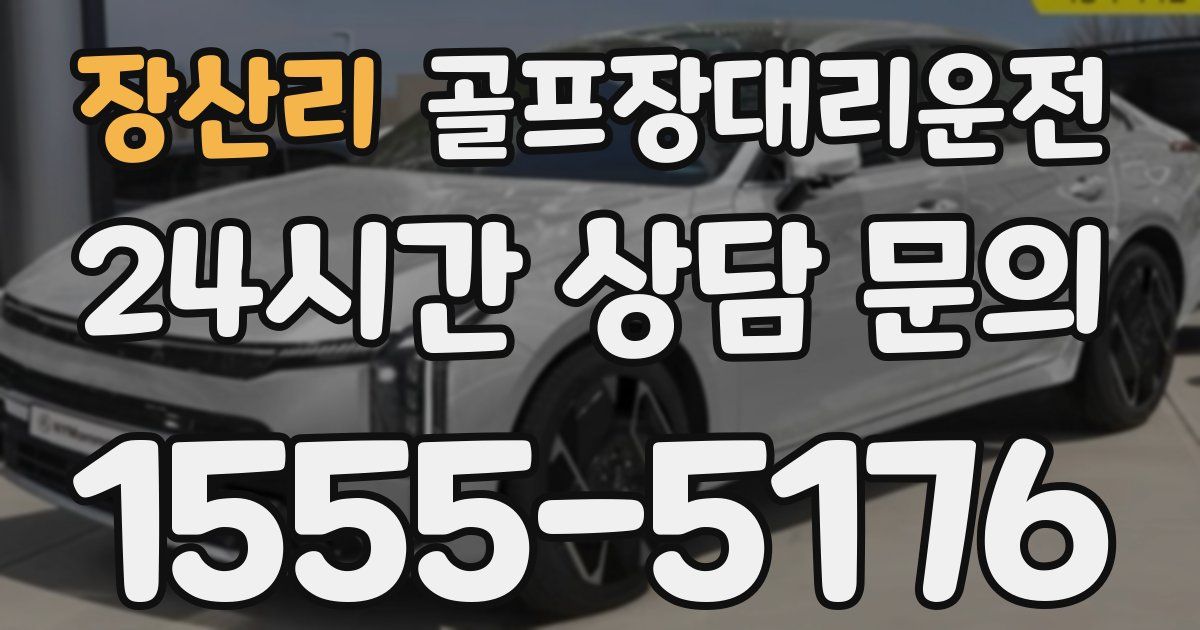 골프장대리운전 서비스