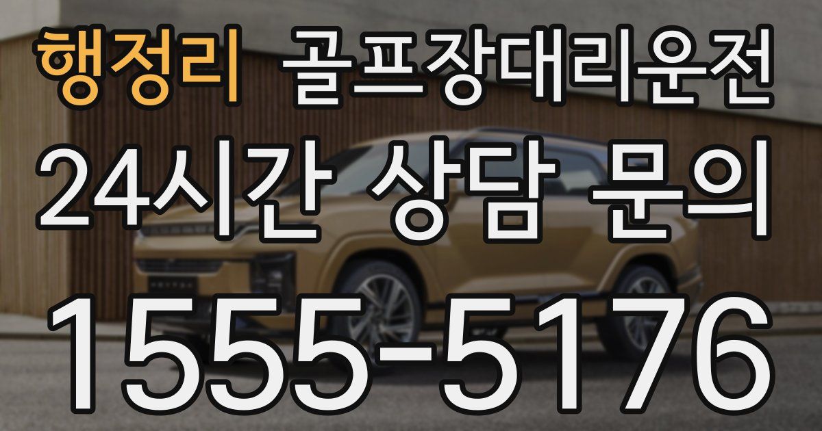 골프장대리운전 서비스